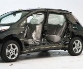 2012 Nissan Leaf IIHS Side Impact Crash Test Picture